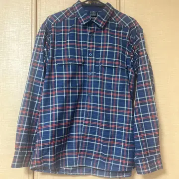 [montbell] 체크 무늬 긴팔 플란넬 셔츠