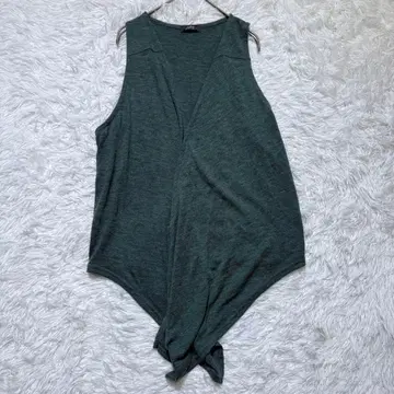 [인디그] 니트 베스트 슬리브리스 그레이 M 겉옷 레이어드