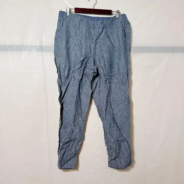 즉시 구매 J.Jill 린넨 조거 팬츠 [ M ] 포켓 부착 데님풍