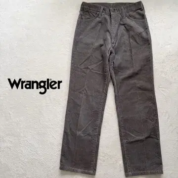 랭글러 28인치 S 코듀로이 팬츠 일본제 그레이 스트레이트 데님