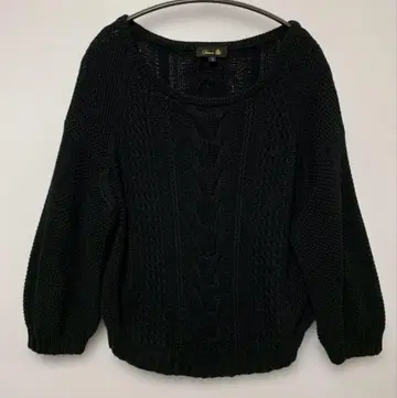 드로어 케이블 v넥 니트 스웨터 캐시미어 혼방