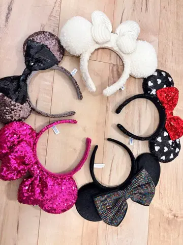 디즈니 리조트 미니 머리띠 5개 세트 묶음 판매