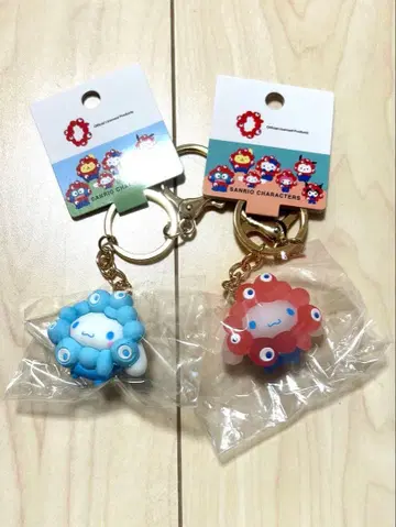 산리오 미야쿠미야쿠 입체 마스코트 클리어 컬러 파스텔 컬러 시나몬