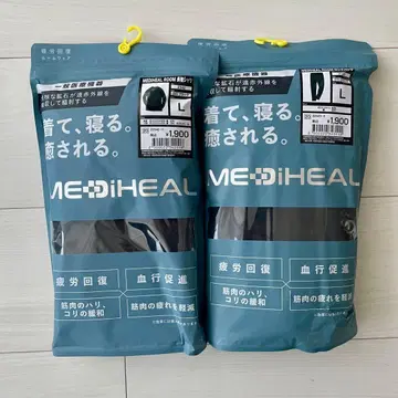 워크맨 메디힐 리커버리 의류 블랙 L 사이즈 상하의 세트