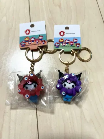 산리오 미야쿠미야쿠 입체 마스코트 클리어 컬러 파스텔 컬러 쿠로미