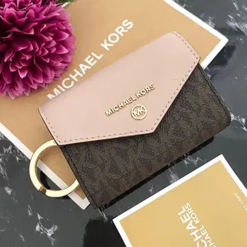 새상품 MICHAEL KORS 마이클코어스 접이식 지갑 키케이스 핑크