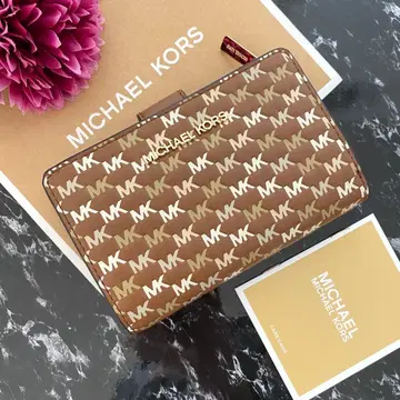 새상품 MICHAEL KORS 마이클코어스 접이식 지갑 브라운