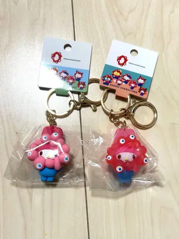 산리오 미야쿠미야쿠 입체 마스코트 클리어 컬러 파스텔 컬러 마이멜로디