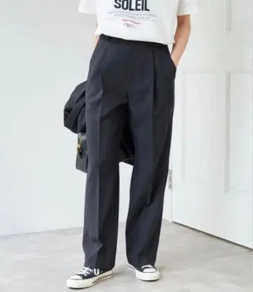 [컨디션 최상] 스픽 앤 스팬 드라이 더블 크로스 테이퍼드 팬츠