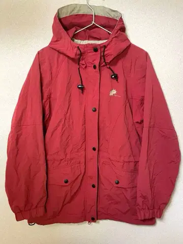 액시즈쿠인 AXESQUIN 나일론 마운틴 파카 L 빨간색 레드
