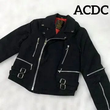 [ ACDC ] 코튼 더블 라이더 자켓 34 블랙