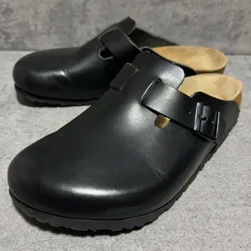 컨디션 최상 버켄스탁 보스턴 가죽 레귤러 폭 블랙 2157