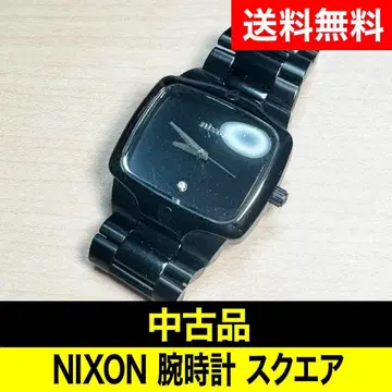 [ 중고품 ] NIXON 손목시계 THE PLAYER 블랙 스퀘어형