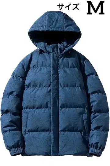 [ 미사용 새상품 ] 네이비 패턴 다운 자켓 M 사이즈