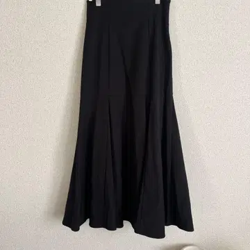 스나이델 블랙 플레어 롱 스커트