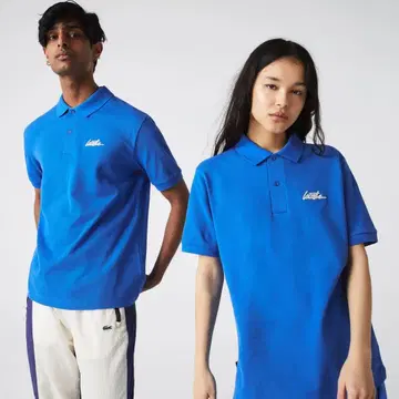 LACOSTE LIVE 파랑 피케 셔츠 미사용 새상품
