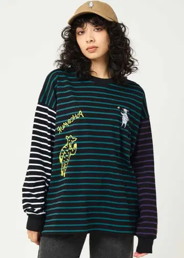 그라니프 라무 쵸프 스트라이프 긴팔 티셔츠