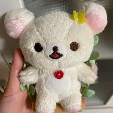 코리락쿠마 meets 차이로이코구마 매달리는 그네 봉제 인형