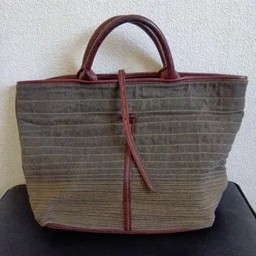 genten 스트라이프 디자인 토트백