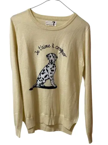 soeur 달마시안 자수 긴팔 니트