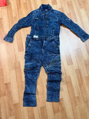 TORACHI 데님 작업복 세트 L 사이즈