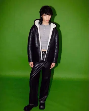 NKNIT Vegan Mouton Hooded Zip Jacket