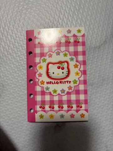 HELLO KITTY 체크 무늬 노트