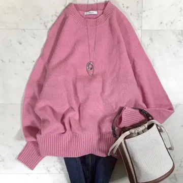 새상품급 저널 스탠다드 캐시미어 혼방 크루넥 니트 일본제 루즈핏