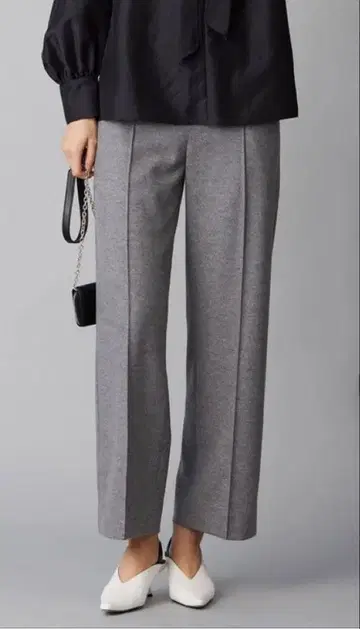 새상품급 ICB 울 밀드 저지 와이드 스트레이트 팬츠 0 사이즈