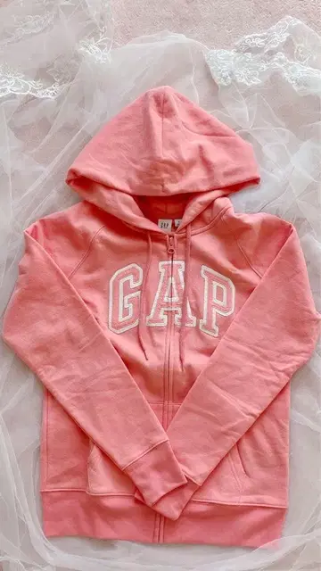 GAP 핑크 풀 집업 후드티 미사용 새상품