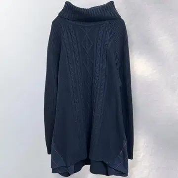 리브인컴포트 터틀넥 케이블 짜임 니트 튜닉 3L [ b19