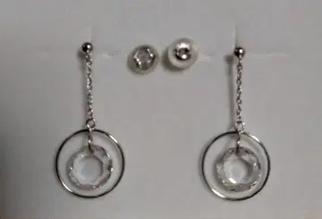 K14WG [각인 있음] CZ 귀걸이