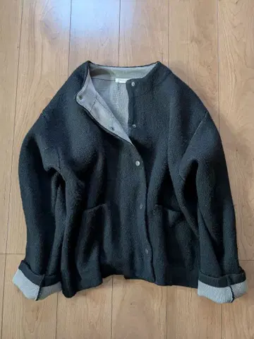 FREAK'S STORE 노카라 자켓 M 블랙/그레이