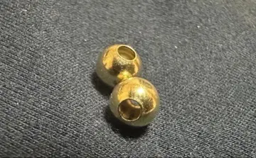 Tady&king 중공 비즈 6mm GD 코팅