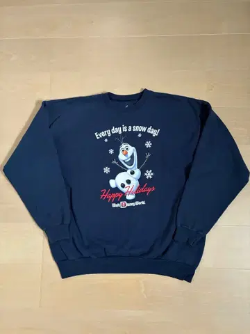 디즈니 빈티지 올라프 맨투맨 XL 사이즈 [레어 올라프]