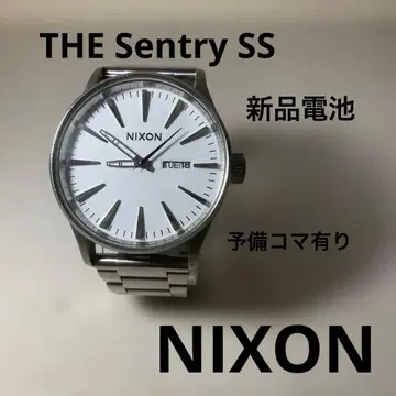 NIXON 손목시계 THE Sentry SS silver 새 배터리