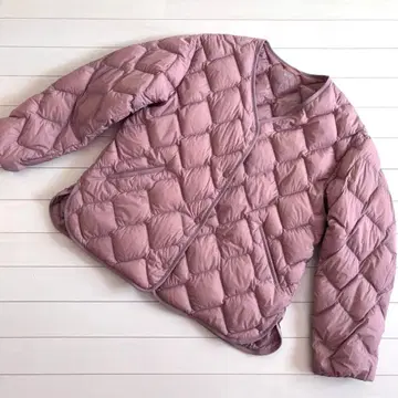 새상품급 유니클로 울트라 라이트 다운 릴랙스 자켓 핑크 L