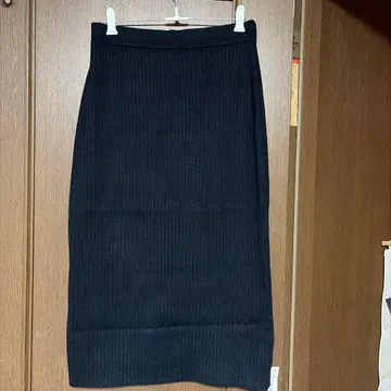 Vin 리브 니트 스커트