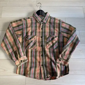 70s FIVE brother 플란넬 셔츠 빈티지 코튼 M