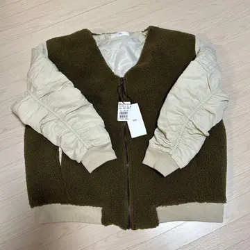 정가 31,000엔 ] 야마다야 V넥 보아 블루종 코코아 Vin M