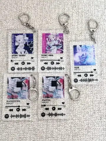 니디가전 3 초텐짱 격에모 CD 아크링 키링 5종 컴플리트 세트