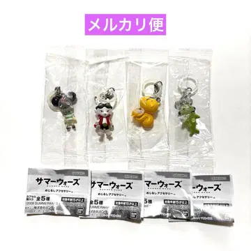 가샤폰 썸머 워즈 메지루시 액세서리 킹 카즈마 외 4점 세트