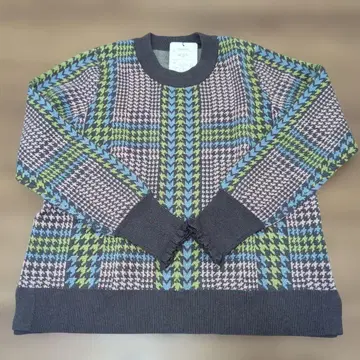 [ 새상품 ] &LOVE 어른 엘레강트한 하운드투스 체크 니트탑