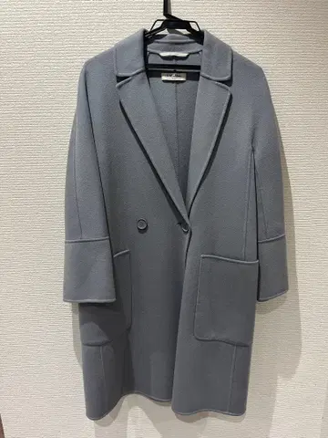 그레이 더블 버튼 코트 사이즈 40