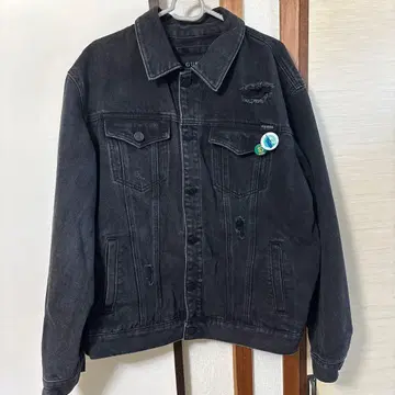 GUESS 블랙 데님 자켓