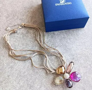 [ SWAROVSKI 스와로브스키 ] 플라워 목걸이 컨디션 최상