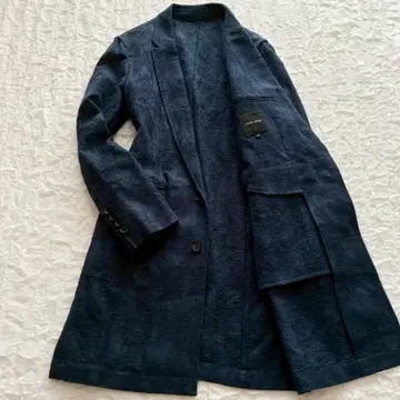 조셉옴므 롱 테일러드 자켓 46 접힘 패턴 체스터 코트