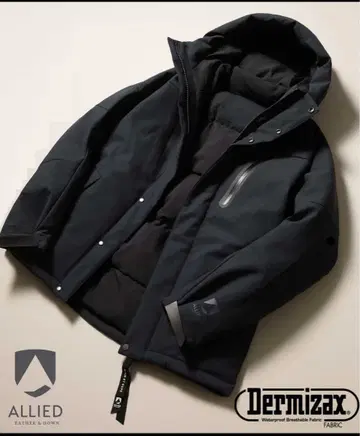 ADAM ET ROPE 숏 후디 다운 ALLIED 네이비