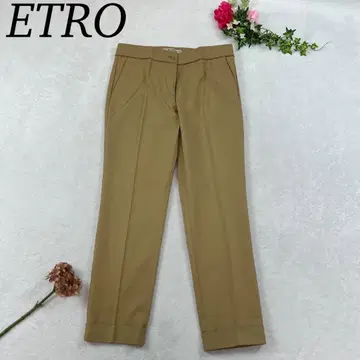 J658 L 에트로 이탈리아제 슬랙스 브라운 여성용