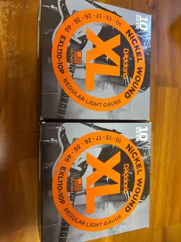 D'Addario EXL110-10P 일렉 기타 줄 2세트
